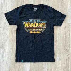 Mens Blizzard Black Warcraft III: Reforged Tshirt - S